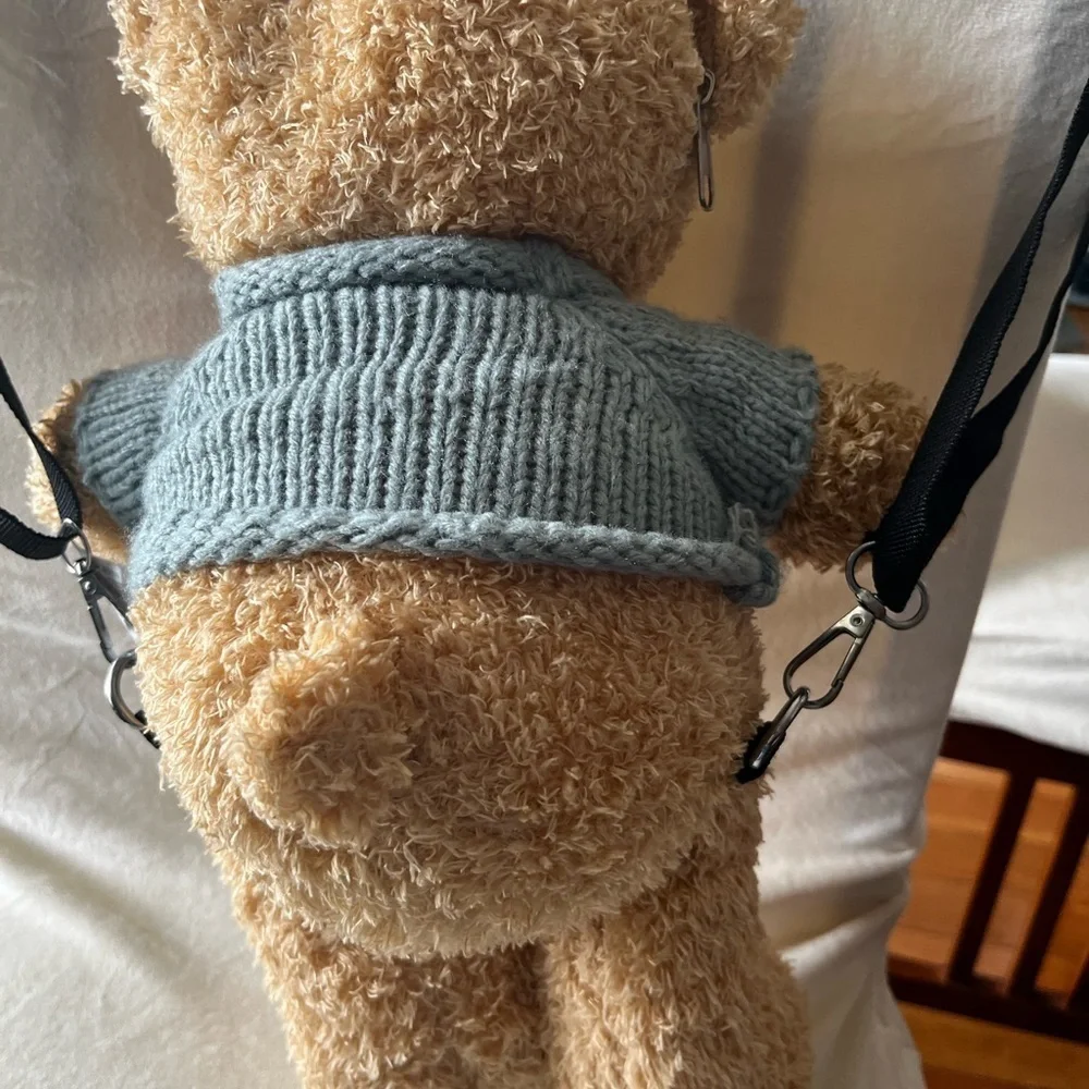 Adorable Tan Teddy Bear Backpack for Kids